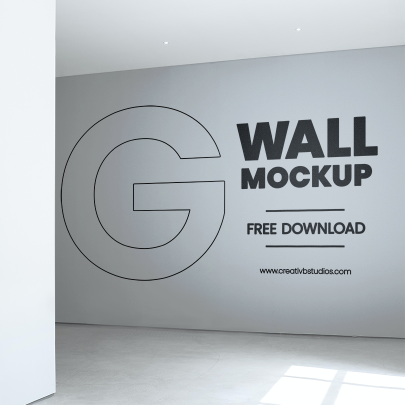Free Office Wall Mockup - Creativb Studios